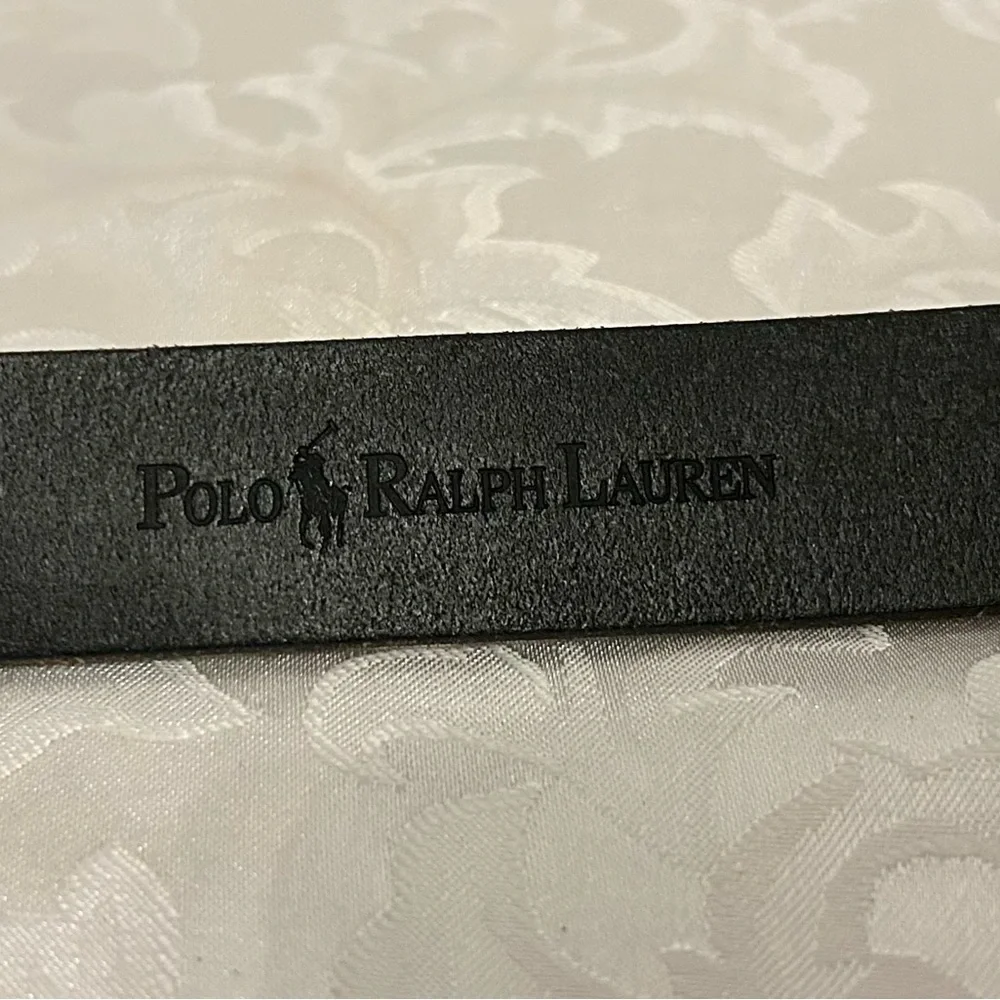 Polo by Ralph Lauren Boy’s Size 26 Leather Belt, Silver-Tone Buckle